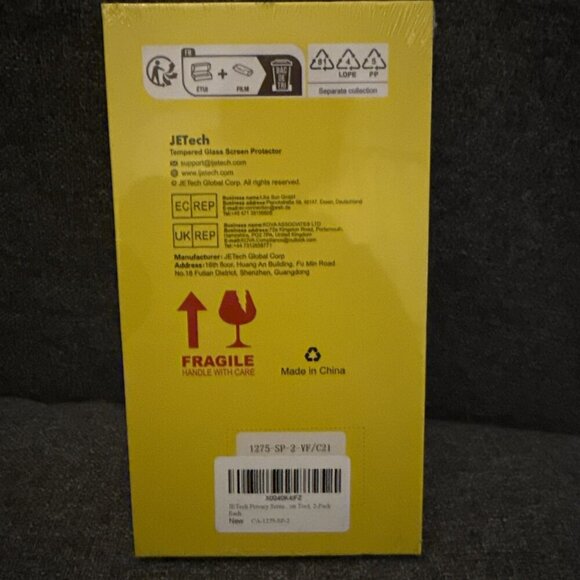 JETech Tempered Glass Security Screen Protector For iPhone 15 Pro (1 In Box) - Picture 3 of 5
